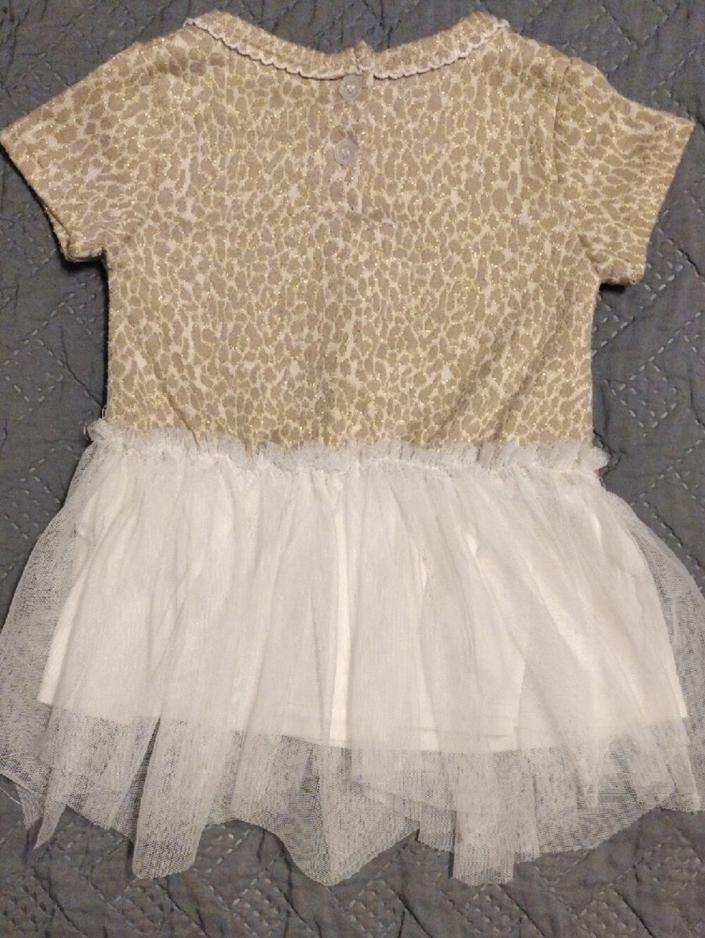 Sparkle Animal-Print Tulle Dress with White Skirt - Picture 8 of 9